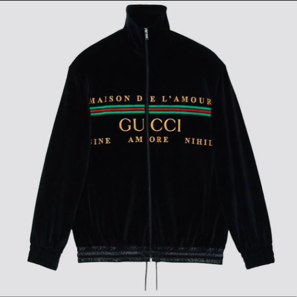 GUCCI TECHNICAL JERSEY SWEATER BLACK BRAND NEW